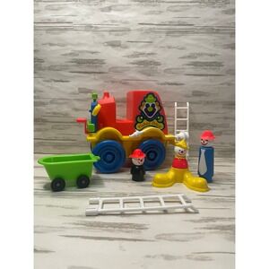 Vintage 1983 Little People Fisher Price Crazy Clown Fire Brigade